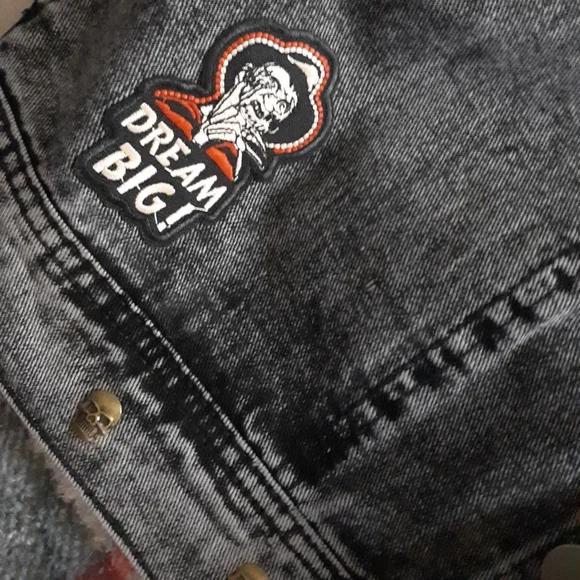 SOLD! Nosferatu pt.2! Horror movie lovers acid washed denim- CLAIMED! - Picture 6 of 16